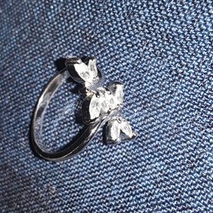 Silver plated fantasy ring